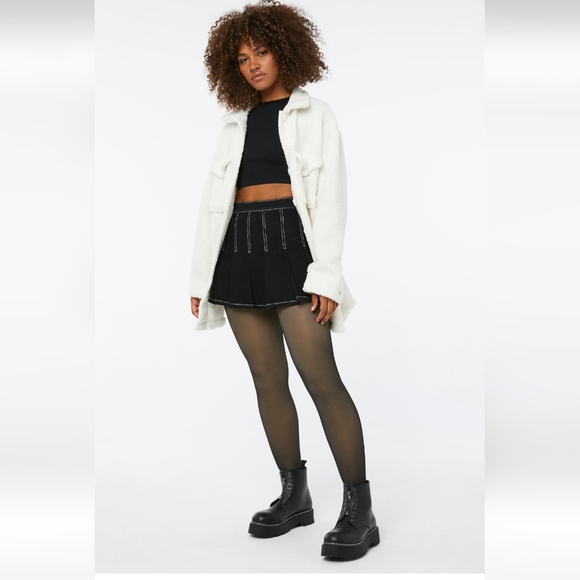 NWT Fleece Lined Translucent Leggings - Picture 6 of 10